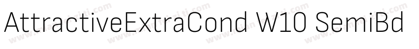 AttractiveExtraCond W10 SemiBd字体转换
